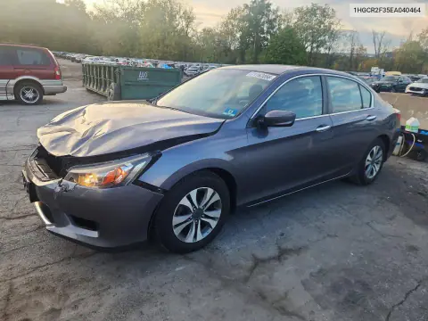 1HGCR2F35EA040464 — 2014 Honda Accord, Передняя часть, фото до ремонта