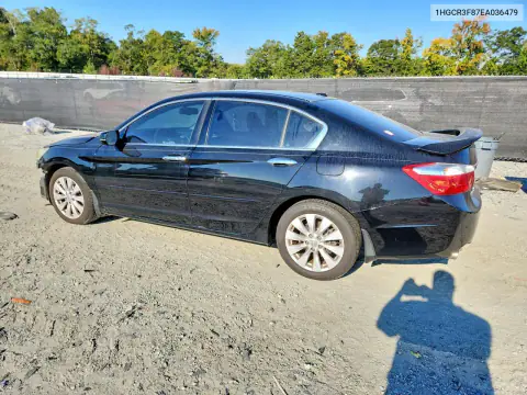 1HGCR3F87EA036479 — 2014 Honda Accord, фото 2 с аукциона Copart, Передняя часть
