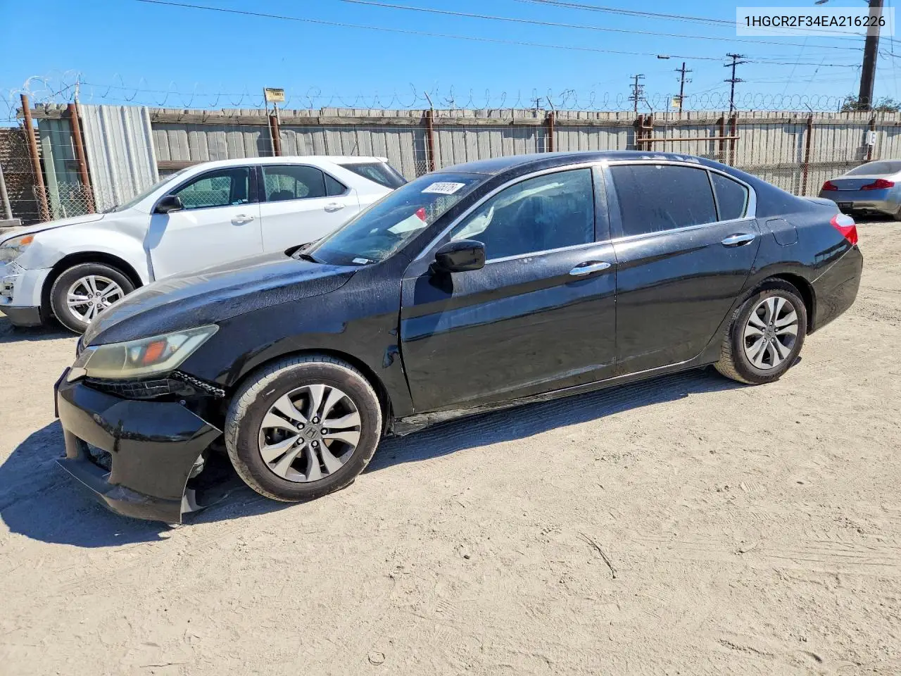 2014 Honda Accord Lx VIN 1HGCR2F34EA216226 фото 1