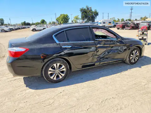 2014 Honda Accord Lx VIN 1HGCR2F34EA216226 фото 3