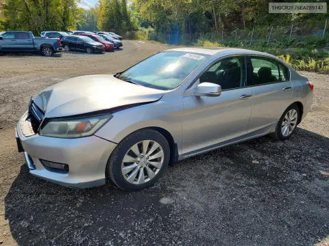 1HGCR2F76EA289147 — 2014 Honda Accord, Передняя часть, фото до ремонта