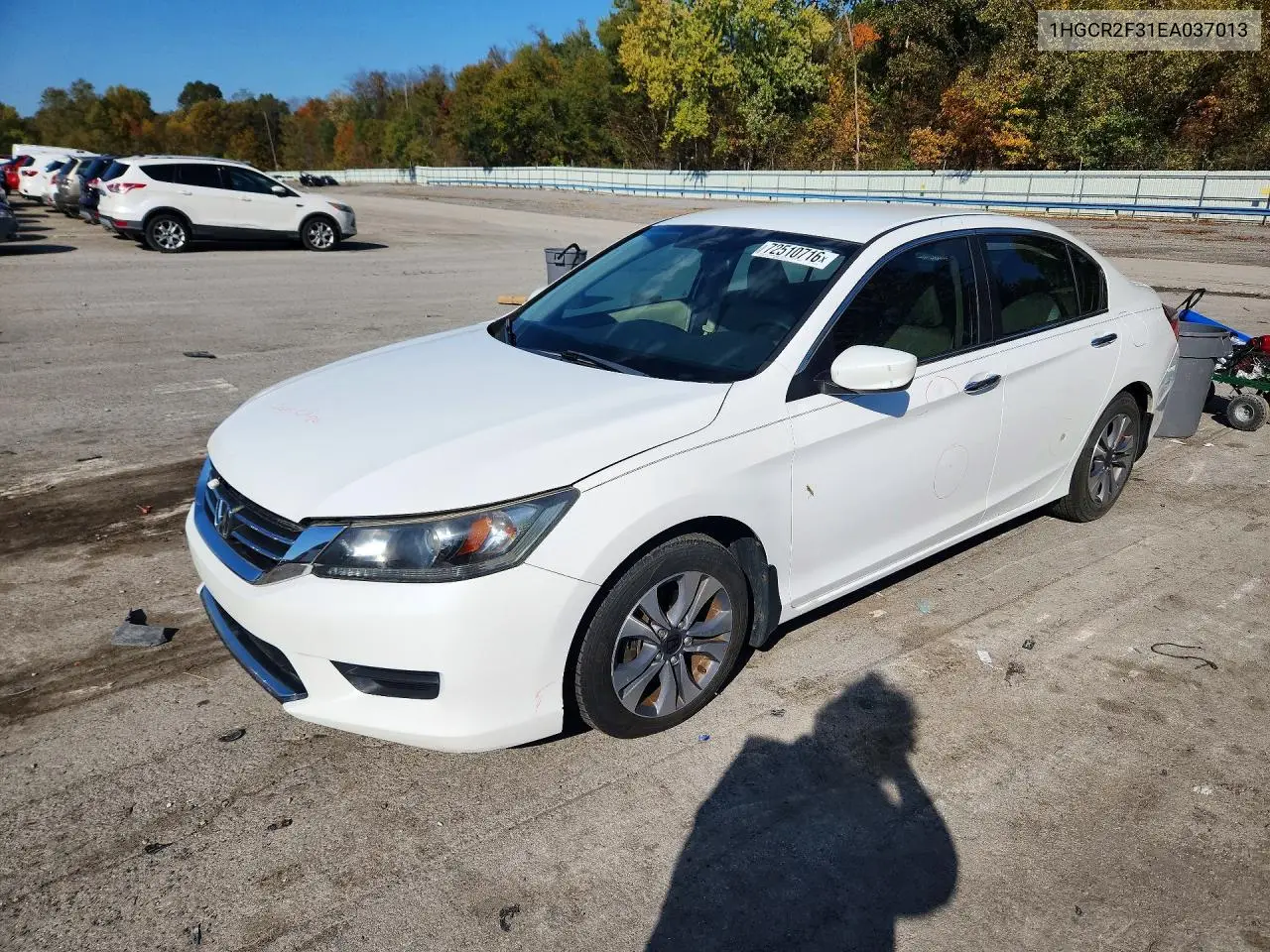 2014 Honda Accord Lx VIN 1HGCR2F31EA037013 фото 1