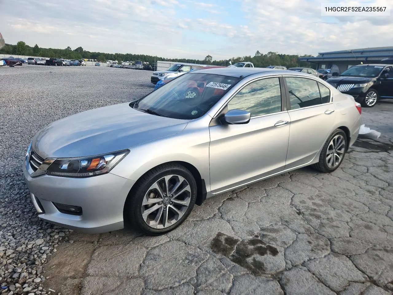 1HGCR2F52EA235567 Honda Accord 2014 — повреждение Боковая часть, фото до ремонта