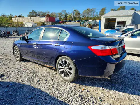 1HGCR2F5XEA099740 — 2014 Honda Accord, фото 2 с аукциона Copart, Механические повреждения