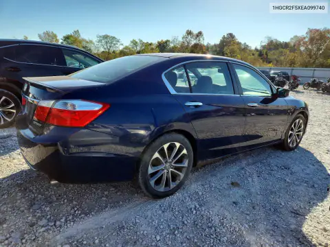 1HGCR2F5XEA099740 — 2014 Honda Accord, фото 3 с аукциона Copart, Механические повреждения