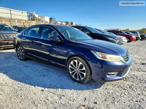 1HGCR2F5XEA099740 — 2014 Honda Accord, фото 4 с аукциона Copart, Механические повреждения