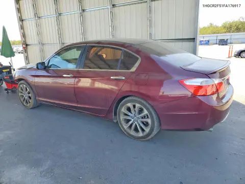 2015 Honda Accord Sport VIN 1HGCR2F51FA176917 фото 2