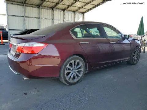 2015 Honda Accord Sport VIN 1HGCR2F51FA176917 фото 3
