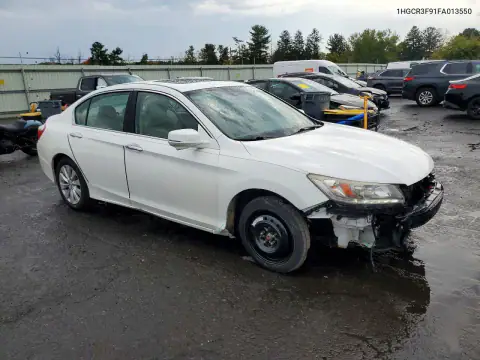 1HGCR3F91FA013550 — 2015 Honda Accord, фото 4 с аукциона Copart, Передняя часть