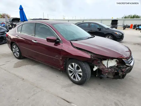 2015 Honda Accord Lx VIN 1HGCR2F34FA260826 фото 4