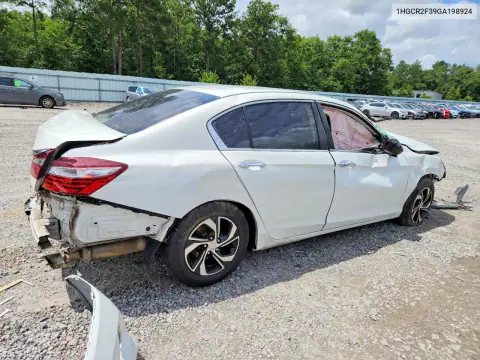 2016 Honda Accord Lx VIN 1HGCR2F39GA198924 фото 3