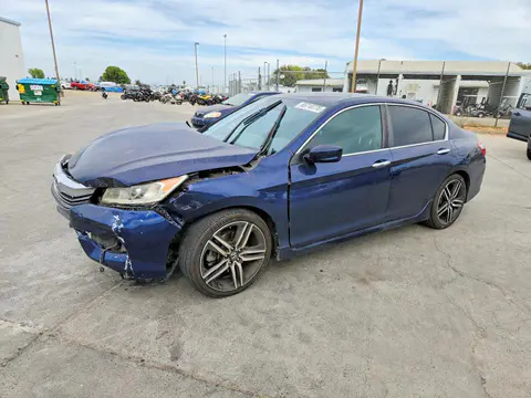 1HGCR2F66GA144605 — 2016 Honda Accord, Передняя часть (Front End), фото до ремонта