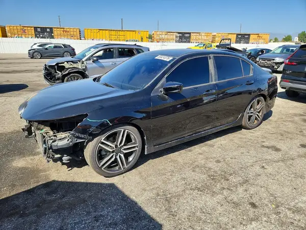 1HGCR2F57GA165146 — 2016 Honda Accord, Передняя часть (Front End), фото до ремонта