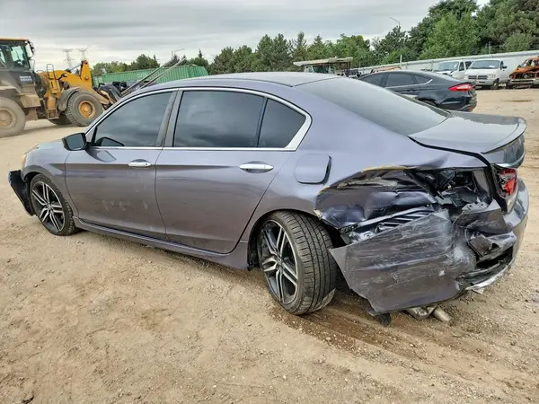 1HGCR2F56GA042910 — 2016 Honda Accord, фото 2 с аукциона Copart, Задняя часть