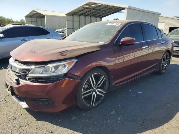 1HGCR2F59GA227078 — 2016 Honda Accord, Передняя часть (Front End), фото до ремонта