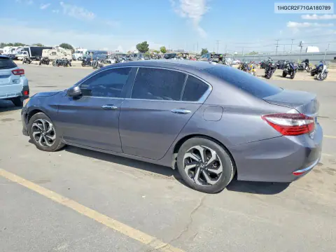 1HGCR2F71GA180789 — 2016 Honda Accord, фото 2 с аукциона Copart, Передняя часть