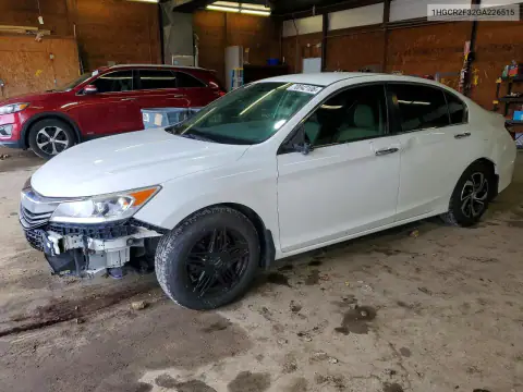 1HGCR2F32GA226515 — 2016 Honda Accord, Передняя часть, фото до ремонта