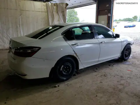 1HGCR2F32GA226515 — 2016 Honda Accord, фото 3 с аукциона Copart, Передняя часть