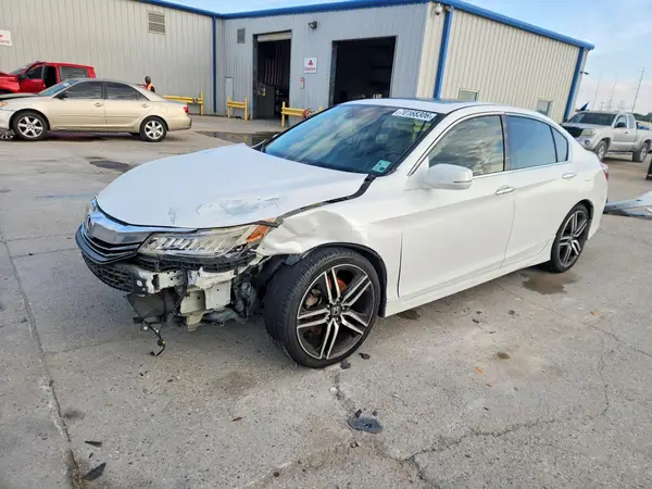 1HGCR3F96GA011598 — 2016 Honda Accord, Передняя часть (Front End), фото до ремонта