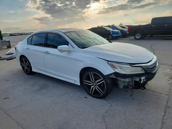 1HGCR3F96GA011598 — 2016 Honda Accord, фото 4 с аукциона Copart, Передняя часть