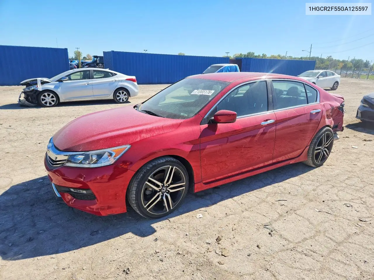 2016 Honda Accord Sport VIN 1HGCR2F55GA125597 фото 1