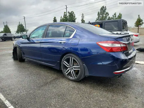 1HGCR2F57GA037201 — 2016 Honda Accord, фото 2 с аукциона Copart 20.10.2026, Передняя часть
