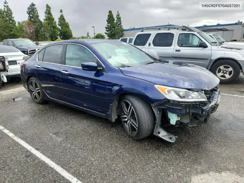 1HGCR2F57GA037201 — 2016 Honda Accord, фото 4 с аукциона Copart 20.10.2026, Передняя часть