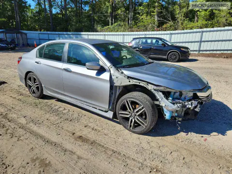 2016 Honda Accord Sport VIN 1HGCR2F54GA193020 фото 4