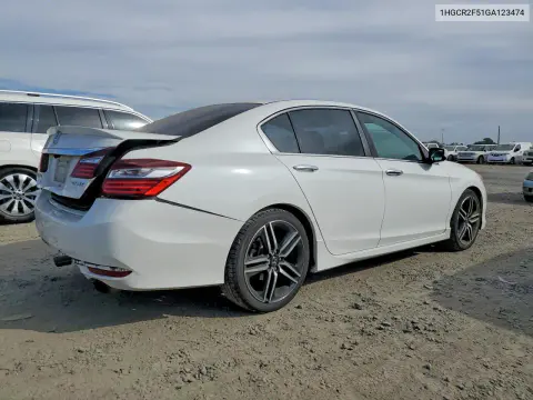 2016 Honda Accord Sport VIN 1HGCR2F51GA123474 фото 3