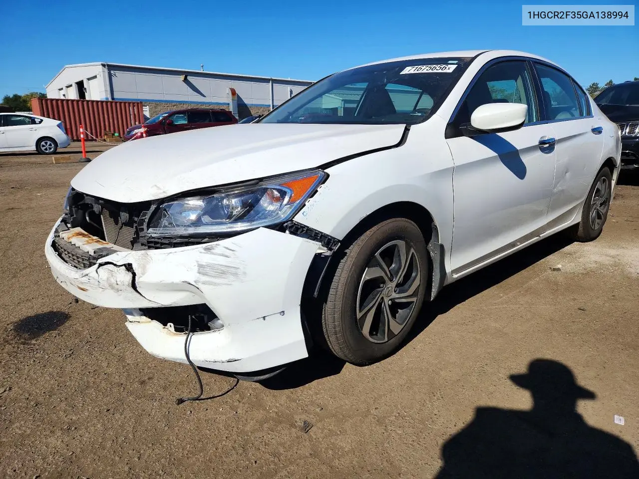2016 Honda Accord Lx VIN 1HGCR2F35GA138994 фото 1