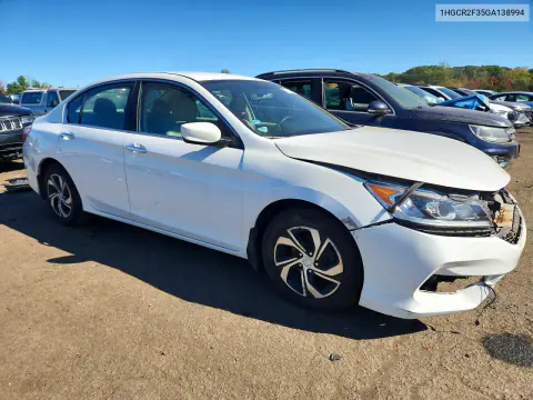 2016 Honda Accord Lx VIN 1HGCR2F35GA138994 фото 4
