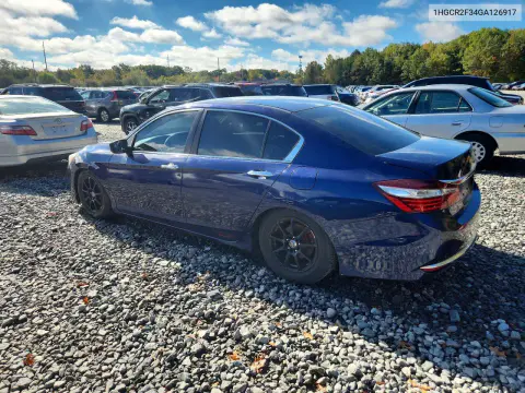 2016 Honda Accord Lx VIN 1HGCR2F34GA126917 фото 2
