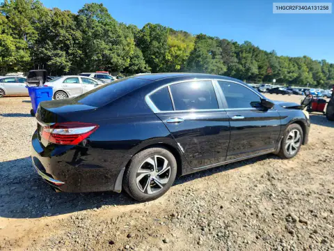 1HGCR2F34GA131258 — 2016 Honda Accord, фото 3 с аукциона Copart, Передняя часть