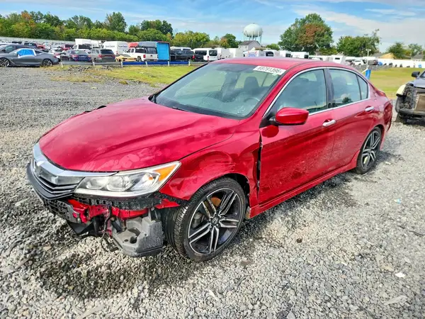 1HGCR2F18HA135930 — 2017 Honda Accord, Передняя часть (Front End), фото до ремонта
