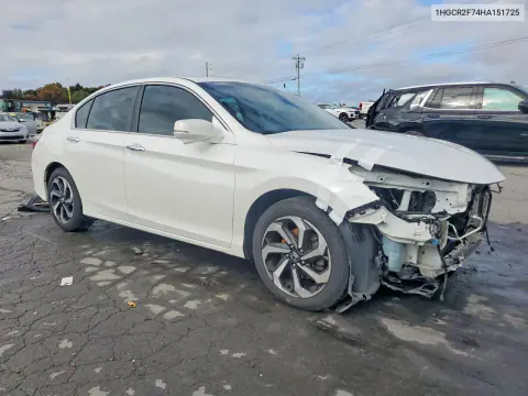 2017 Honda Accord Ex VIN 1HGCR2F74HA151725 фото 4