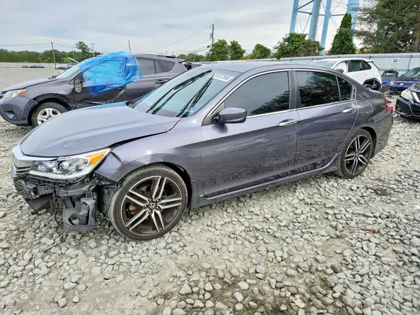 1HGCR2F56HA281245 — 2017 Honda Accord, Передняя часть (Front End), фото до ремонта