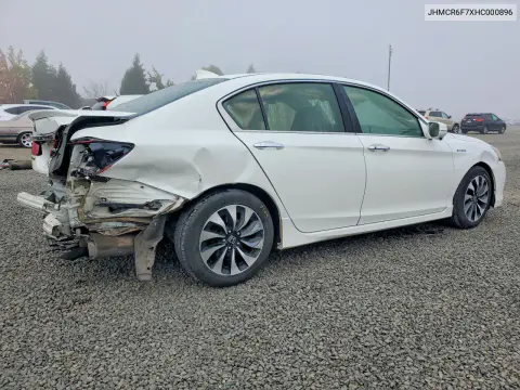 2017 Honda Accord Touring Hybrid VIN JHMCR6F7XHC000896 фото 3