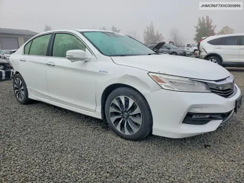 2017 Honda Accord Touring Hybrid VIN JHMCR6F7XHC000896 фото 4