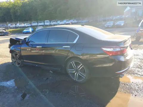 2017 Honda Accord Touring VIN 1HGCR3F99HA022774 фото 2