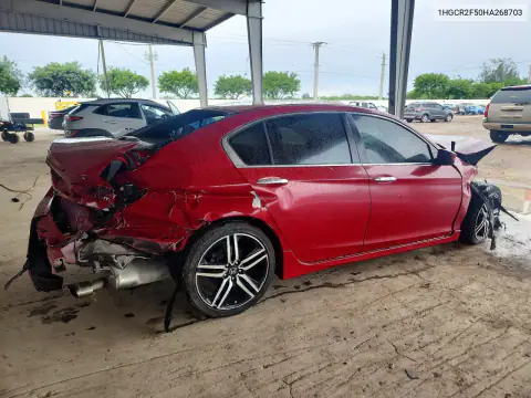 1HGCR2F50HA268703 — 2017 Honda Accord, фото 3 с аукциона Copart 21.10.2026, Передняя часть