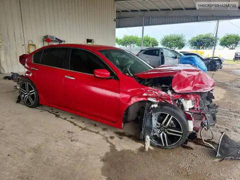 1HGCR2F50HA268703 — 2017 Honda Accord, фото 4 с аукциона Copart 21.10.2026, Передняя часть