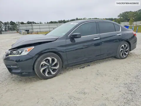 2017 Honda Accord Exl VIN 1HGCR3F80HA038692 фото 1