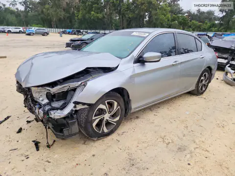 1HGCR2F39HA209633 — 2017 Honda Accord, Передняя часть, фото до ремонта
