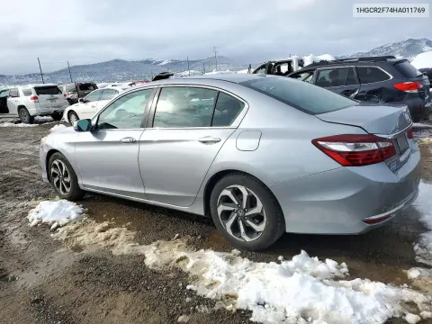 2017 Honda Accord Ex VIN 1HGCR2F74HA011769 фото 2