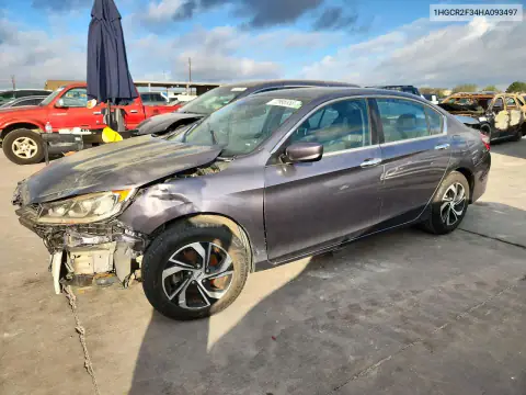 1HGCR2F34HA093497 — 2017 Honda Accord, Передняя часть, фото до ремонта