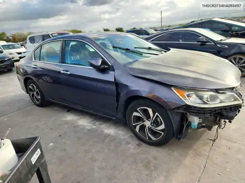 1HGCR2F34HA093497 — 2017 Honda Accord, фото 4 с аукциона Copart 19.10.2026, Передняя часть