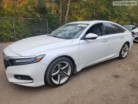 1HGCV2F93JA801387 — 2018 Honda Accord, Боковая часть, фото до ремонта