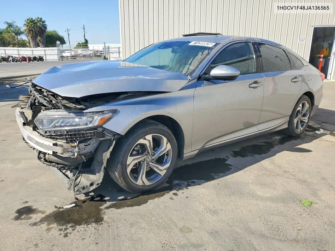 2018 Honda Accord Ex VIN 1HGCV1F48JA136565 фото 1