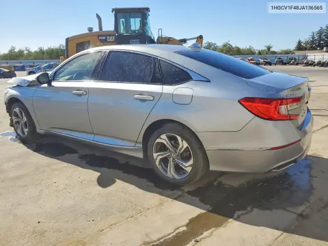 2018 Honda Accord Ex VIN 1HGCV1F48JA136565 фото 2