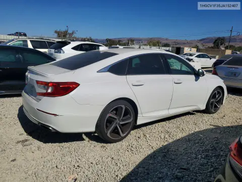 2018 Honda Accord Sport VIN 1HGCV1F35JA152407 фото 3